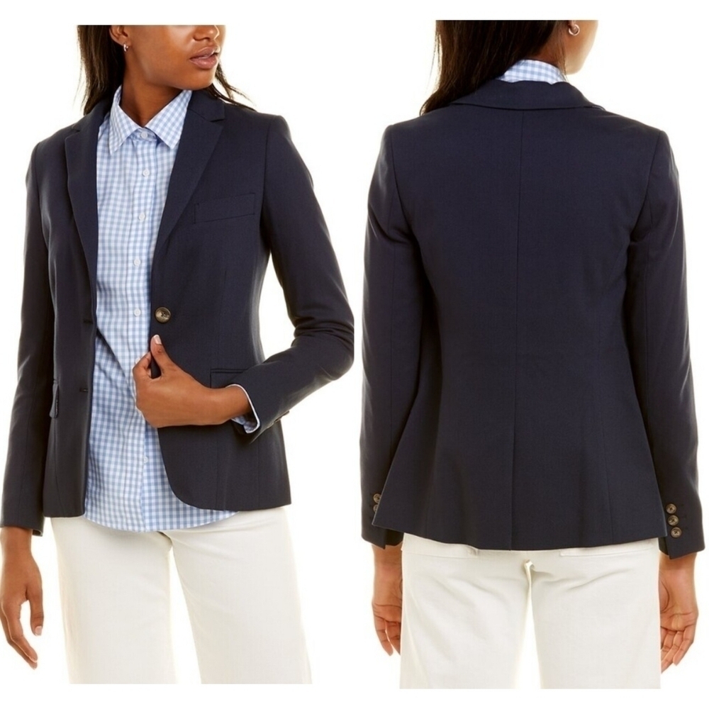 NWT Southern Tide Navy Blue Blair Blazer Size 4 Nautical Preppy Old Money Office